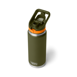 Rambler® 26 oz Bottle + Color-Matched Flip Chug Cap • Olive/King Crab Orange