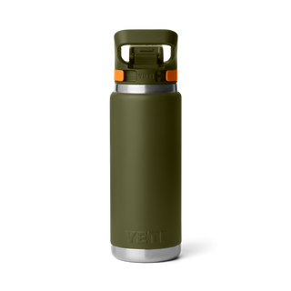 Rambler® 26 oz Bottle + Color-Matched Flip Chug Cap • Olive/King Crab Orange