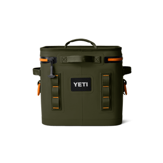 Hopper Flip® 12 Soft Cooler • Olive/King Crab Orange