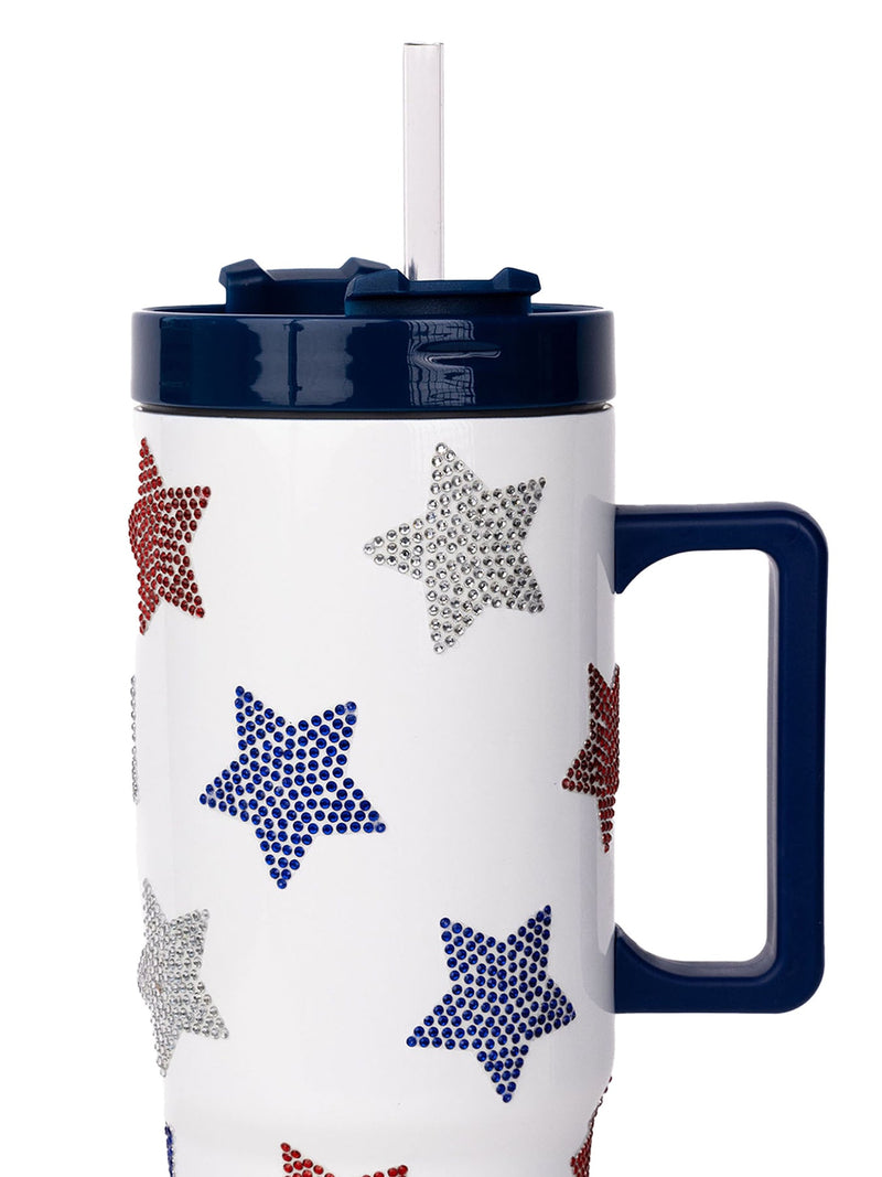 30oz To-Go Handle Tumbler • Stars