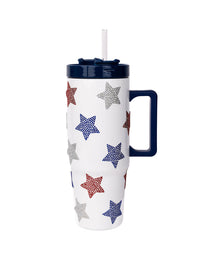 30oz To-Go Handle Tumbler • Stars