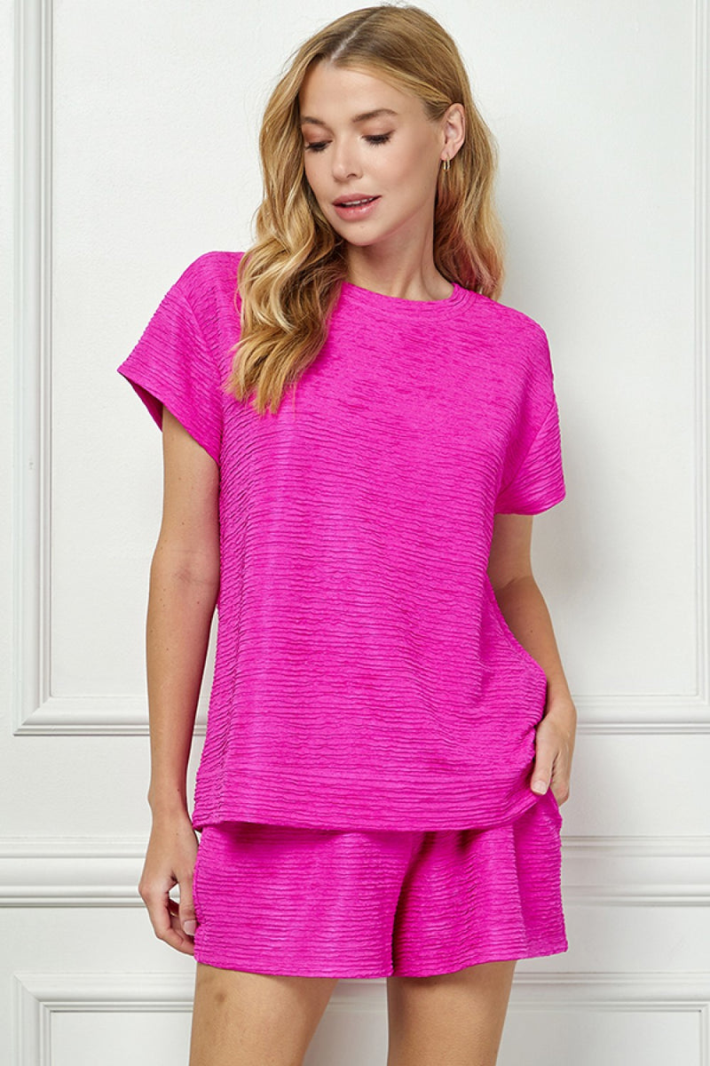 Annabeth Top • Fuchsia