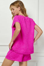 Annabeth Top • Fuchsia