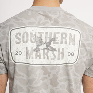 Seawash™ Originals Tee • Branding 08 Duck • Light Grey Camo