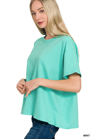 Abby French Terry Top & Shorts Set • Mint