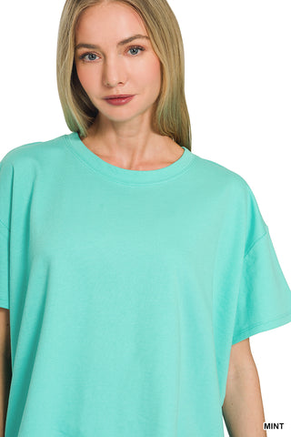Abby French Terry Top & Shorts Set • Mint
