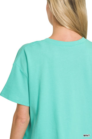 Abby French Terry Top & Shorts Set • Mint