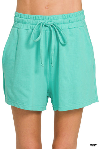 Abby French Terry Top & Shorts Set • Mint