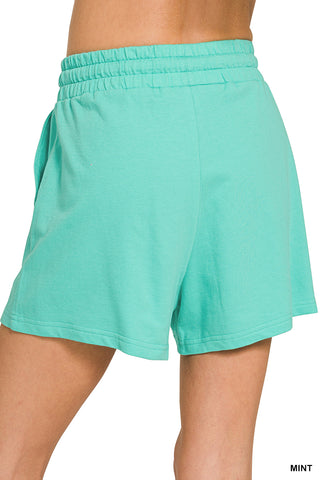 Abby French Terry Top & Shorts Set • Mint