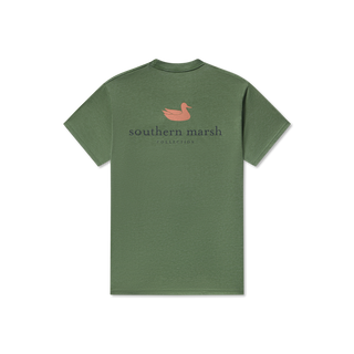 Seawash™ Authentic Tee Duck Etching • Dark Fern