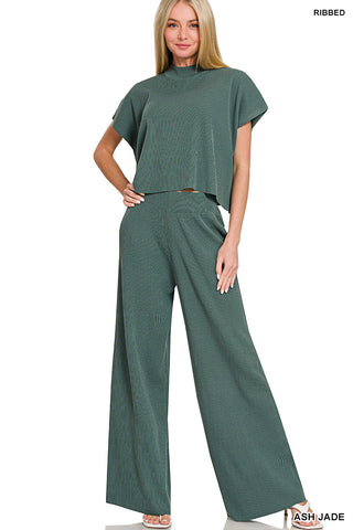 Trixie Sweater Top & Pants Set • Ash Jade