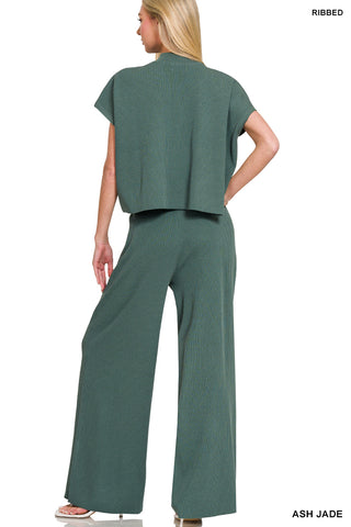 Trixie Sweater Top & Pants Set • Ash Jade