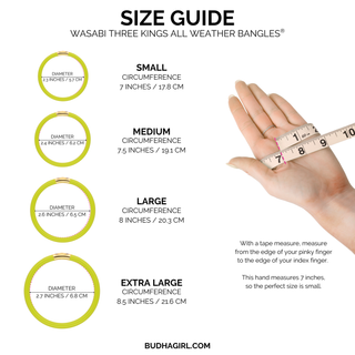Three Kings All Weather Bangles® • Wasabi