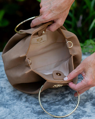 Brooks Bag with Rings • Latte S