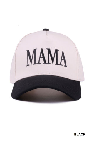 Mama Two Tone Canvas Cap • ASST