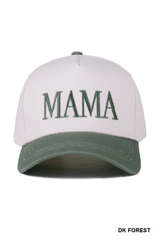 Mama Two Tone Canvas Cap • ASST
