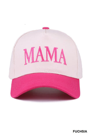 Mama Two Tone Canvas Cap • ASST