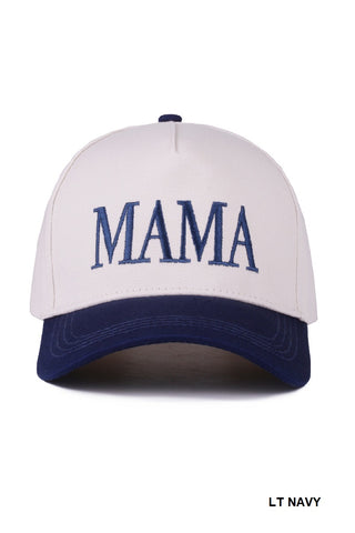 Mama Two Tone Canvas Cap • ASST