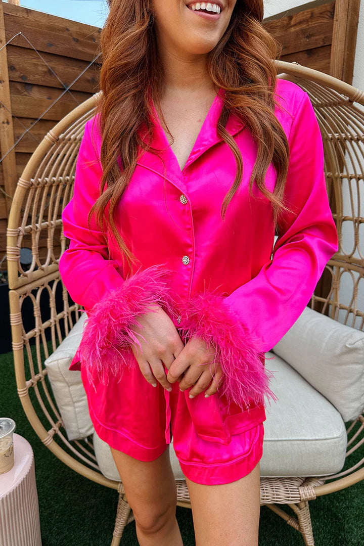 Prescott Pajama Set • Hot Pink