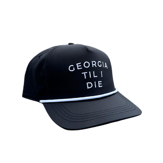 Georgia Til I Die Performance Rope Hat • Black