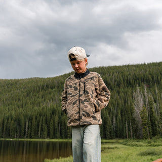 Youth Sherpa - Full Zip Jacket - Rocky Mountain Camo