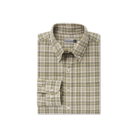 Bandera Washed Plaid Dress Shirt • Sage & Dark Olive