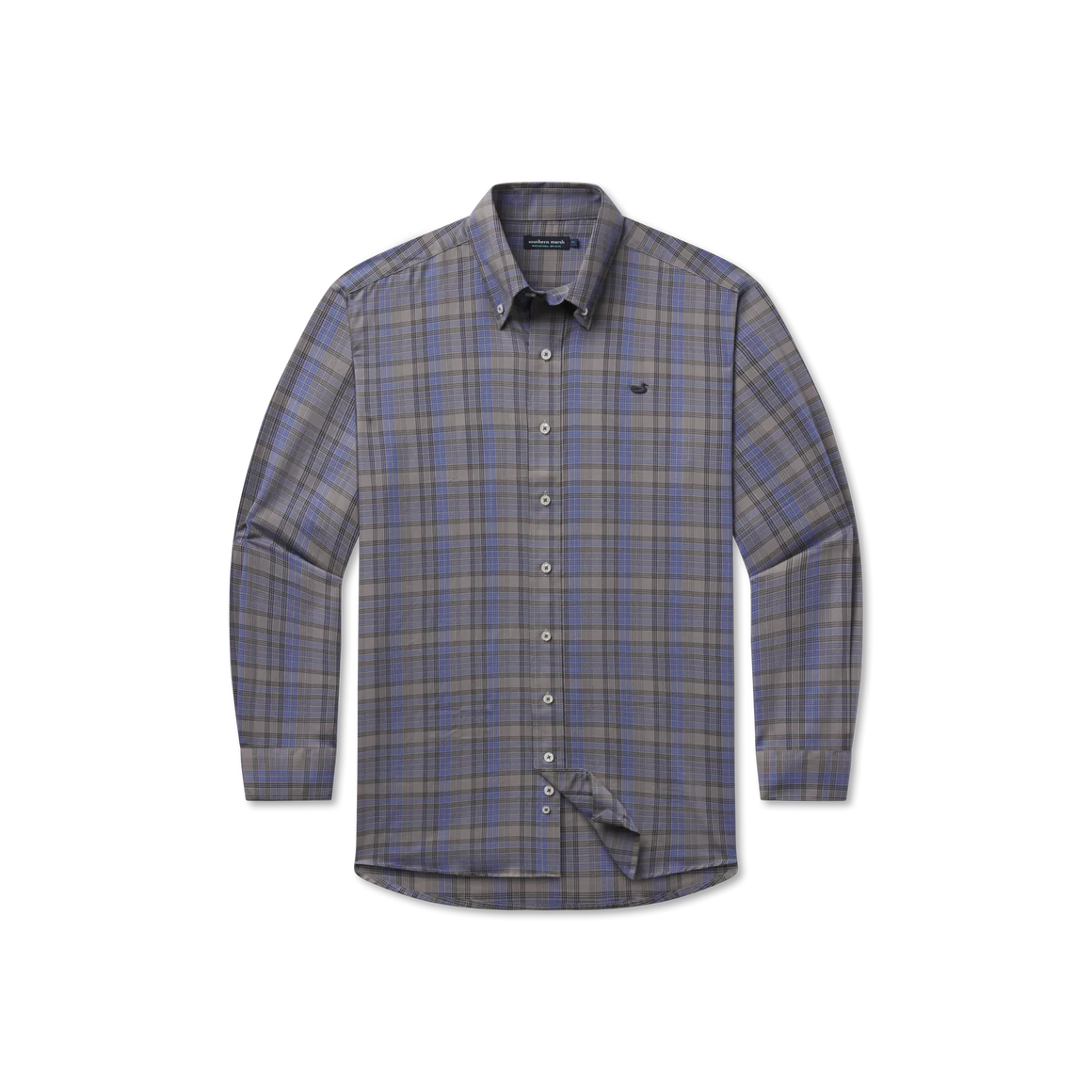 Benton Grid Dress Shirt • Light Gray Grid