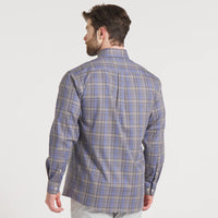 Benton Grid Dress Shirt • Light Gray Grid