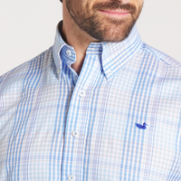 Edgefield Windowpane Dress Shirt • French Blue & Royal