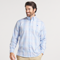 Edgefield Windowpane Dress Shirt • French Blue & Royal