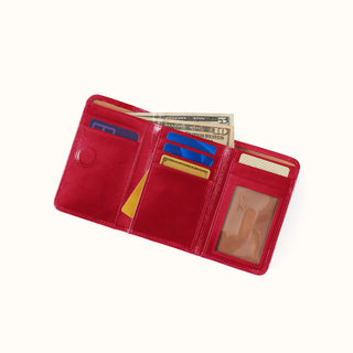 Jill Trifold Wallet • True Red