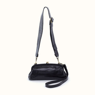 Alba Frame Small Shoulder Bag • Black