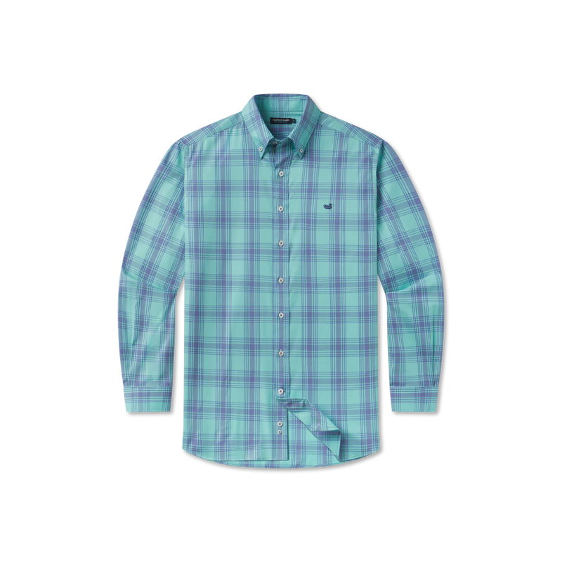 Tupelo Windowpane Dress Shirt • Mint + Slate