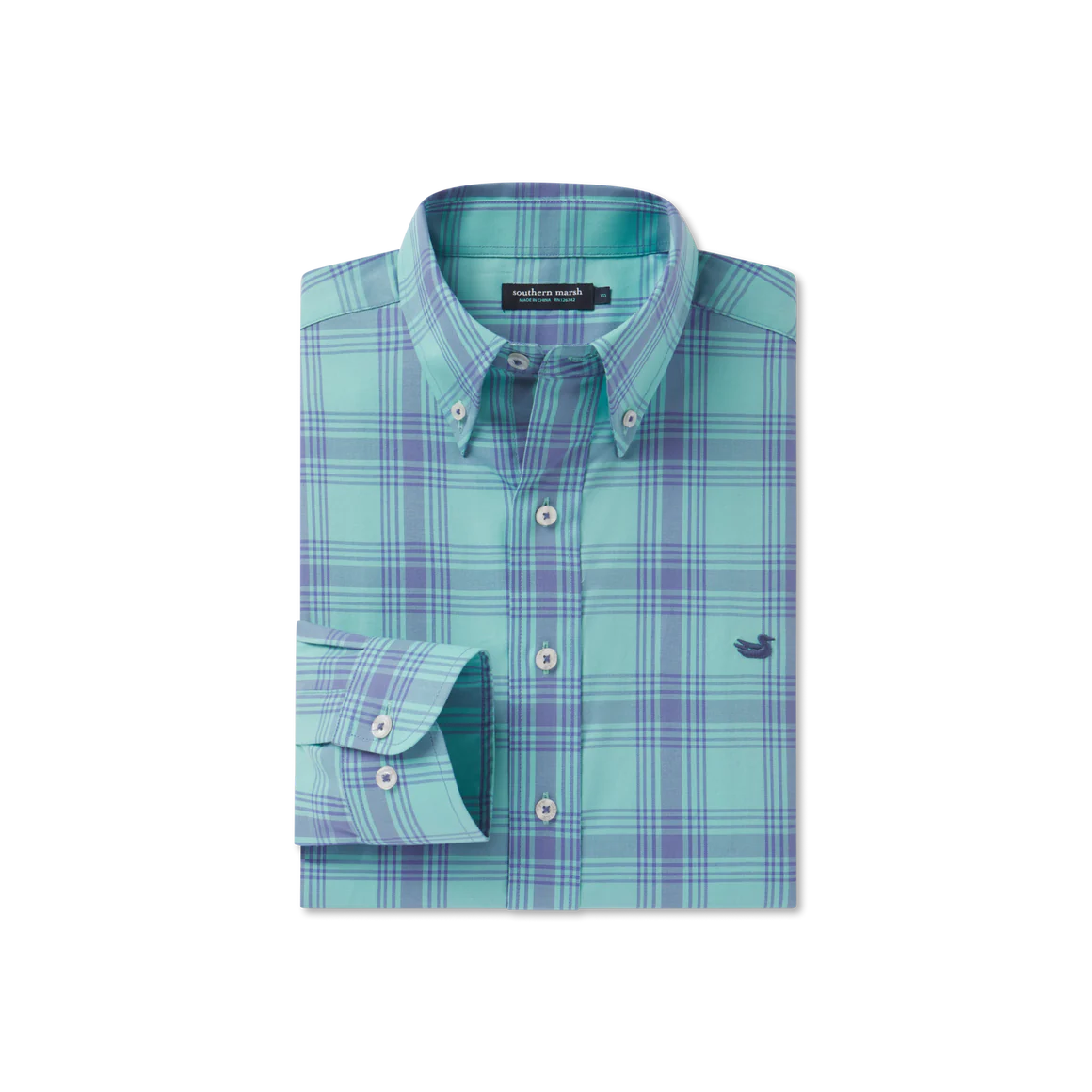 Tupelo Windowpane Dress Shirt • Mint + Slate