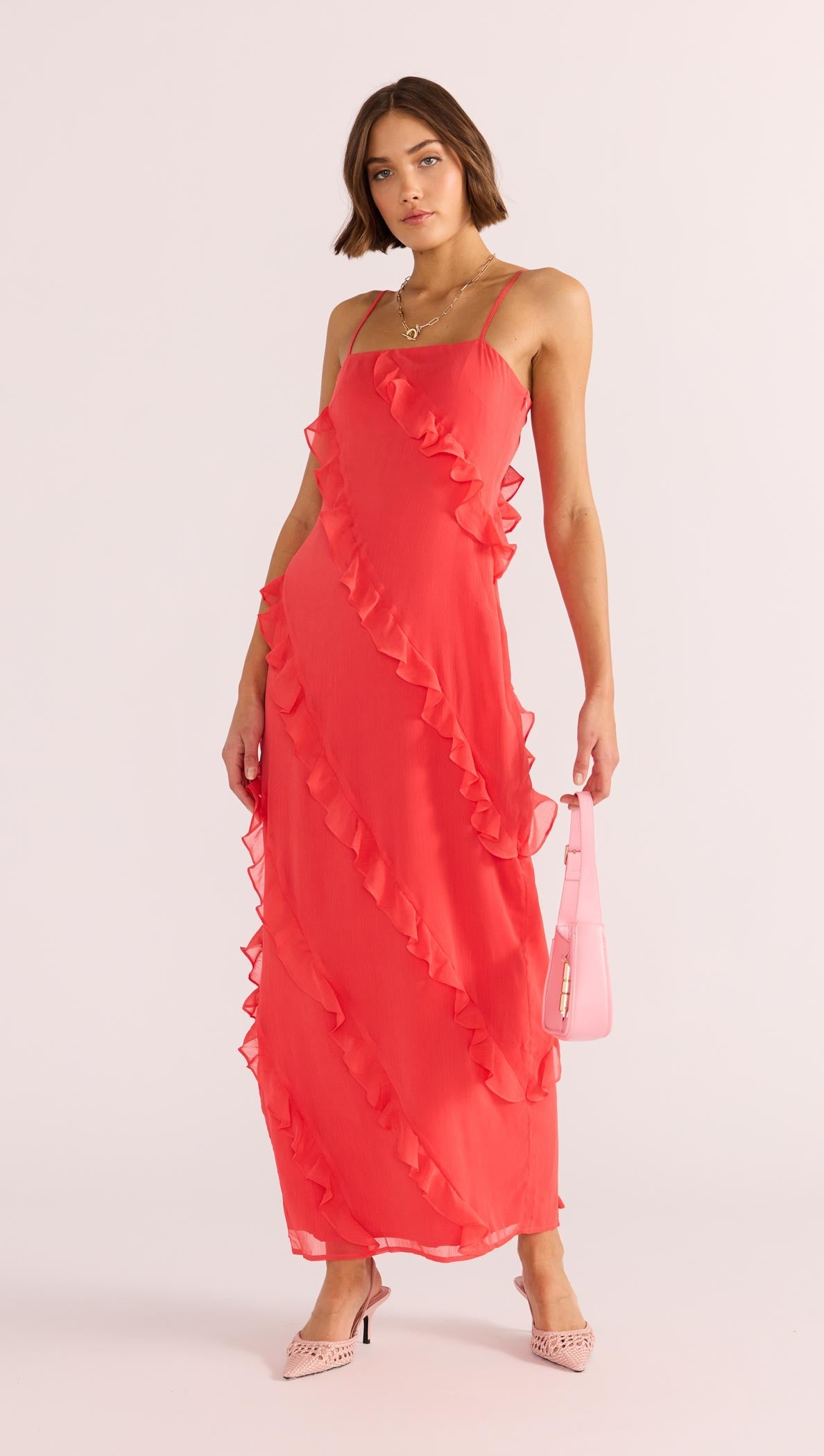 venus red dresses VENUS Twist Back Mini Dress | Red