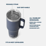 Rambler® 35oz Mug with Straw Lid • Peak Purple