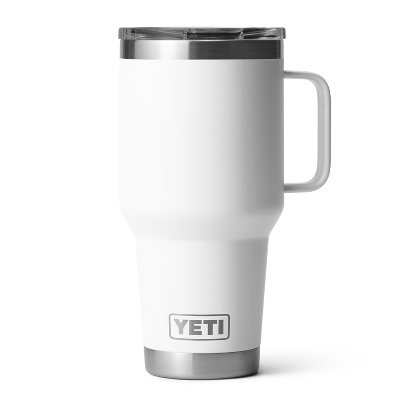 REAL YETI 30 Oz. Travel Mug With Stronghold Lid Laser Engraved Black Stainless  Steel Yeti Rambler Vacuum Insulated YETI 