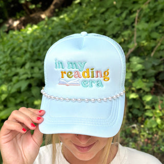 Trucker Hat Chain - Paperclip Chain - Dainty Pearls