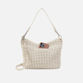 Pier Shoulder Woven Bag • Whitecap