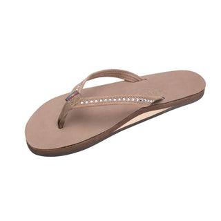 Women's Crystal Sandal • Dark Brown