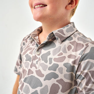 Youth - Performance Polo - Classic Deer Camo