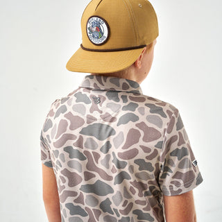 Youth - Performance Polo - Classic Deer Camo