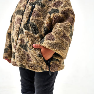 Youth Sherpa - Full Zip Jacket - Rocky Mountain Camo