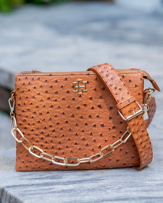 Ariana Crossbody • Saddle EO