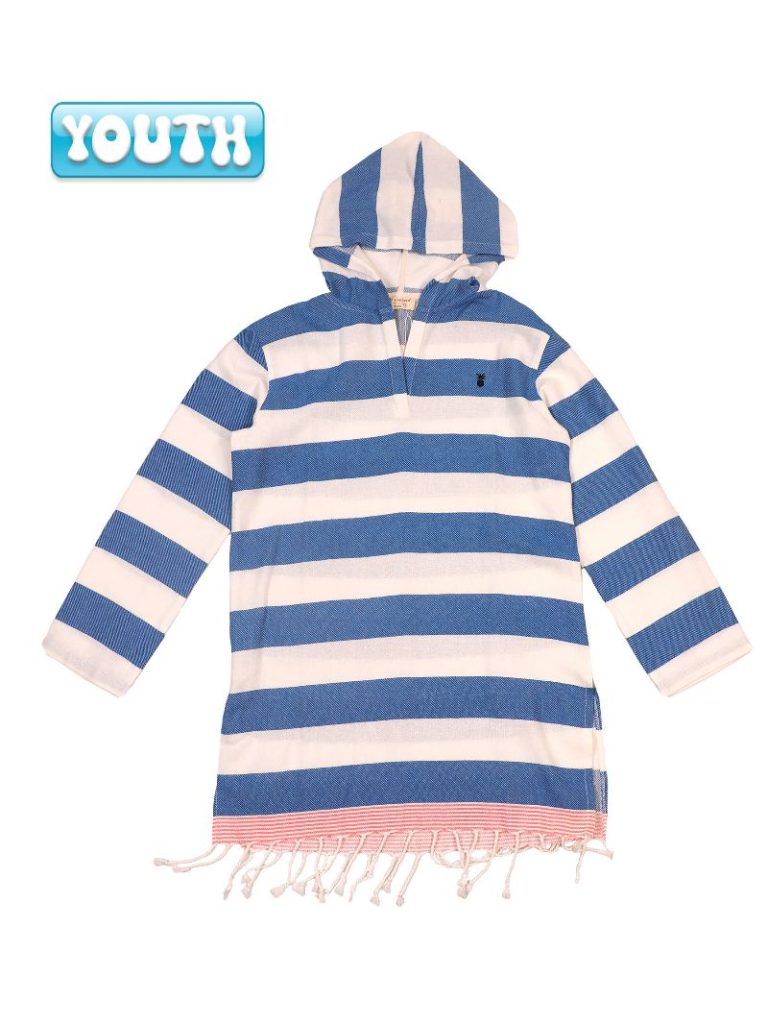 Youth Hooded Sandfree Dress • Striped