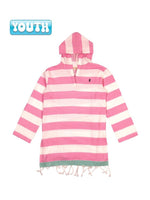 Youth Hooded Sandfree Dress • Striped