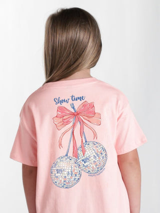 Youth Mineral Wash Show Time Tee • Coral