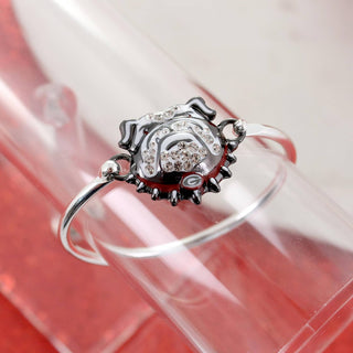 Georgia Bulldogs Crystal Logo Cuff Bracelet