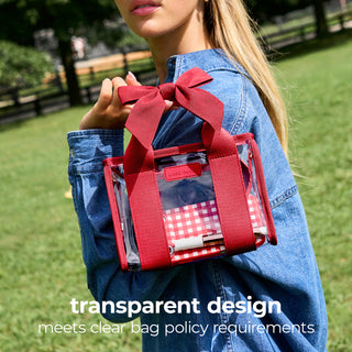 Clear Stadium • Varsity Red Bow