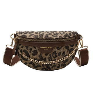 Leopard Fanny Belt Bag • Brown